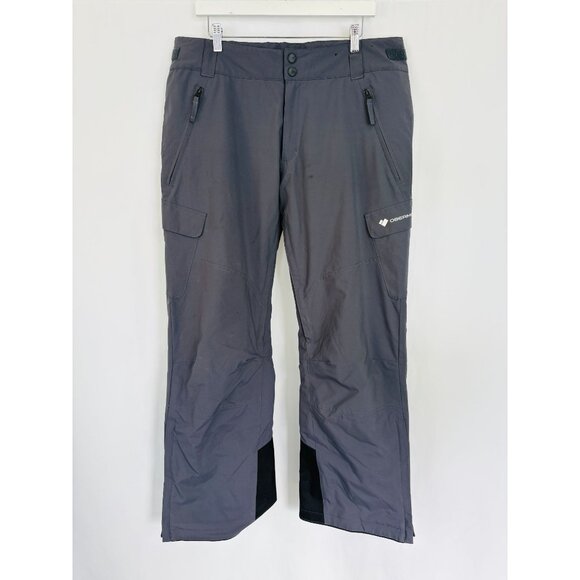 Obermeyer Gray Insulated Ski Pants, Men's Sz Large - Picture 1 of 8